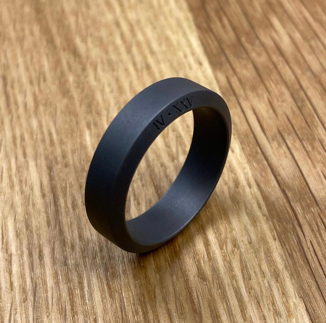 Titanium wedding ring